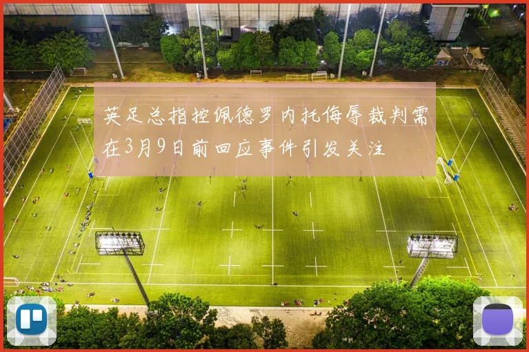 英足总指控佩德罗内托侮辱裁判需在3月9日前回应事件引发关注
