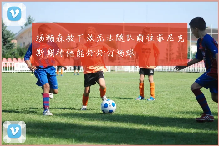 杨瀚森被下放无法随队前往菲尼克斯期待他能好好打场球
